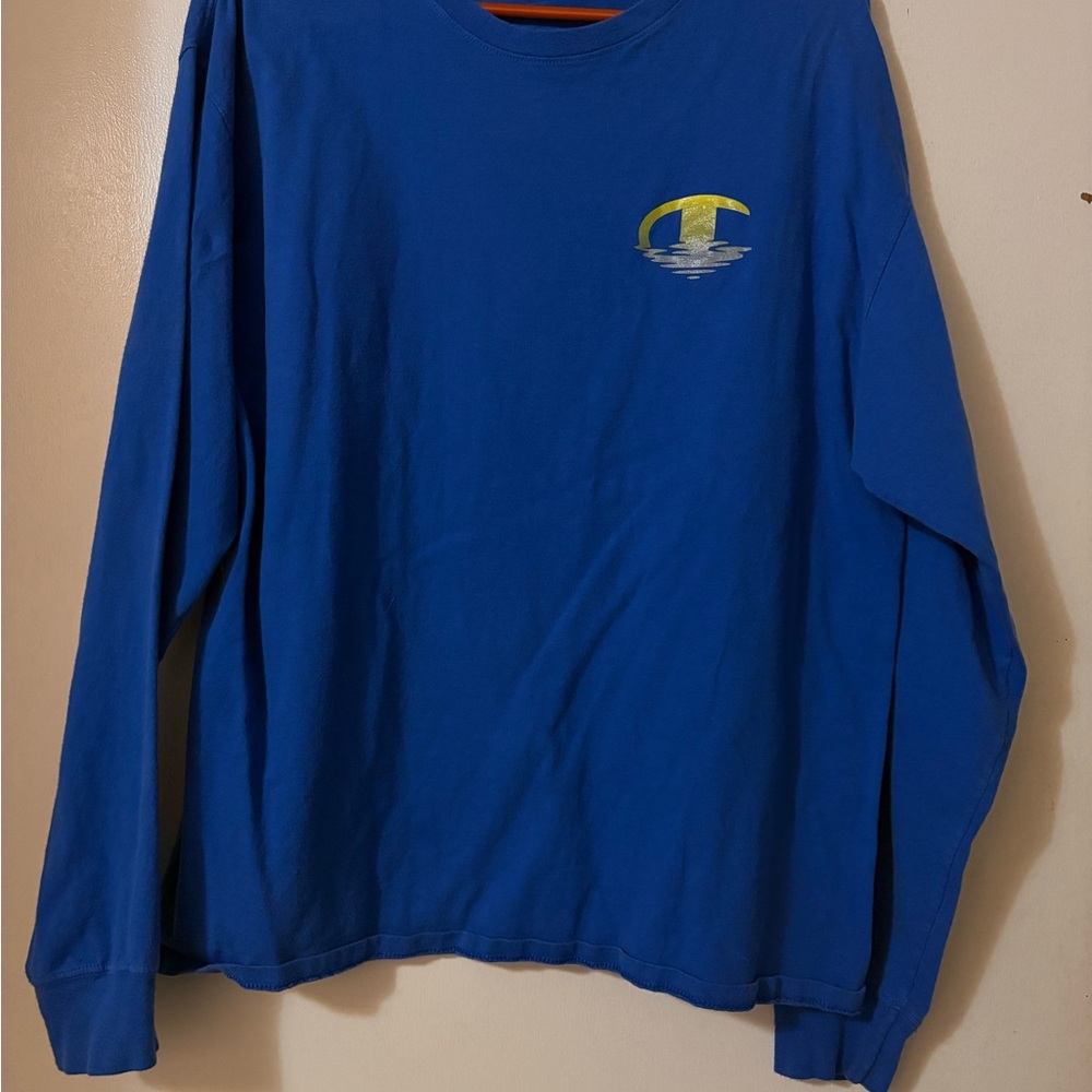 Champion Blue Athleticwear with Yellow Logo